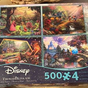Disney Thomas Kinkade Vibrant Jigsaw Puzzle Set